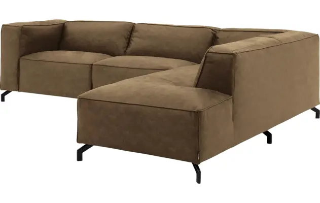 Goossens hoeksalon calvin groen micro leer - 8190066-626-03-gespiegeld