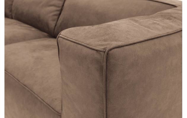 Goossens hoeksalon calvin bruin micro leer - 8190066-627-06