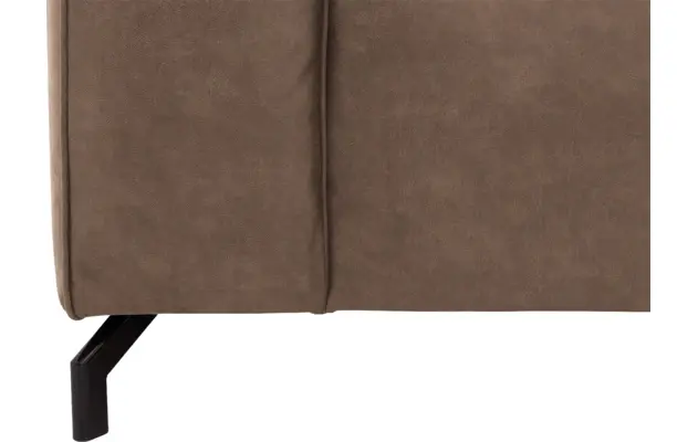 Goossens hoeksalon calvin bruin micro leer - 8190066-627-09-gespiegeld
