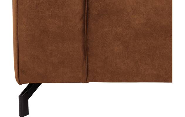 Goossens hoeksalon calvin bruin micro leer - 8190066-633-09-gespiegeld