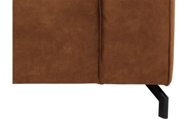 Goossens hoeksalon calvin bruin micro leer - 8190066-633-09