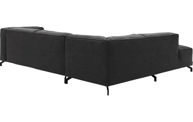 Goossens hoeksalon calvin grijs micro leer - 8190066-634-04
