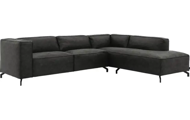 Goossens hoeksalon calvin grijs micro leer - 8190066-635-02-gespiegeld