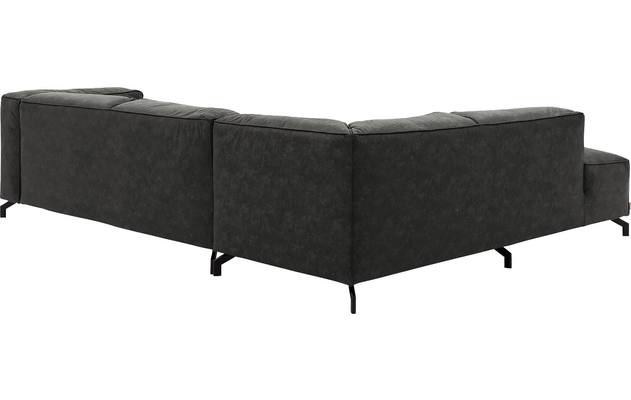 Goossens hoeksalon calvin grijs micro leer - 8190066-635-04