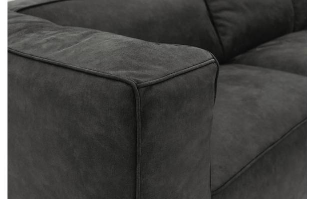 Goossens hoeksalon calvin grijs micro leer - 8190066-635-06-gespiegeld