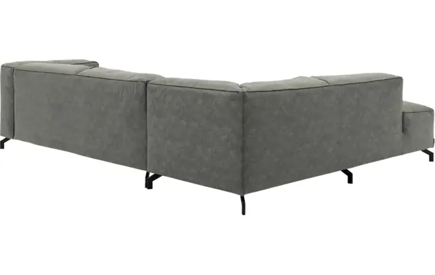 Goossens hoeksalon calvin grijs micro leer - 8190066-636-04