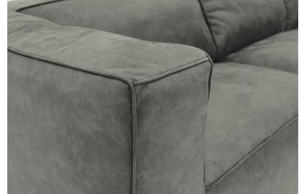 Goossens hoeksalon calvin grijs micro leer - 8190066-636-06-gespiegeld