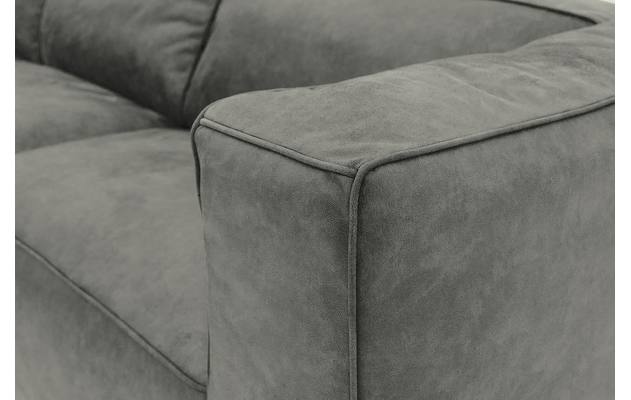 Goossens hoeksalon calvin grijs micro leer - 8190066-636-06