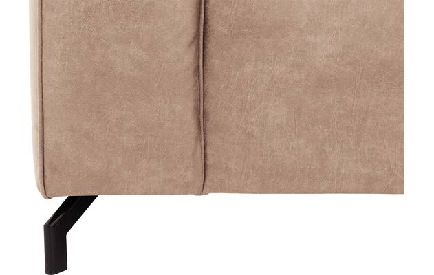 Goossens hoeksalon calvin beige micro leer - 8190066-637-09-gespiegeld