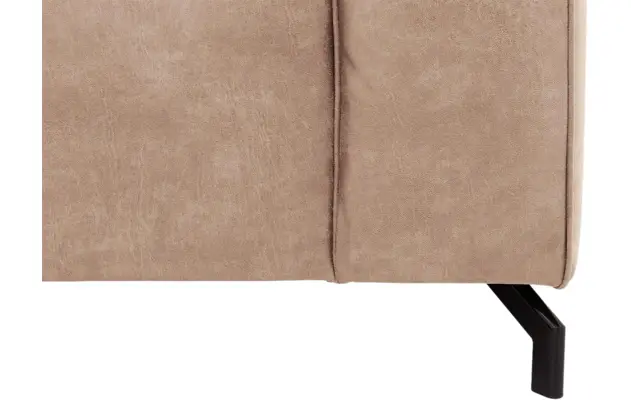 Goossens hoeksalon calvin beige micro leer - 8190066-637-09