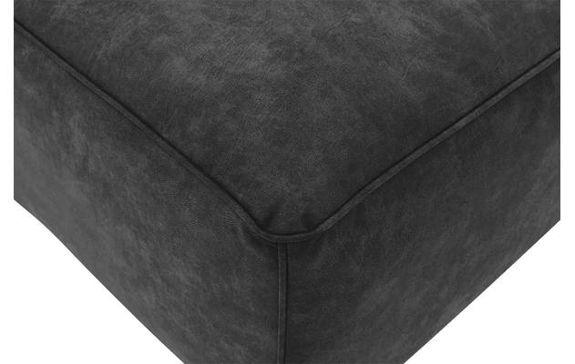 Goossens voetenbank calvin grijs micro leer - 8190100-634-04