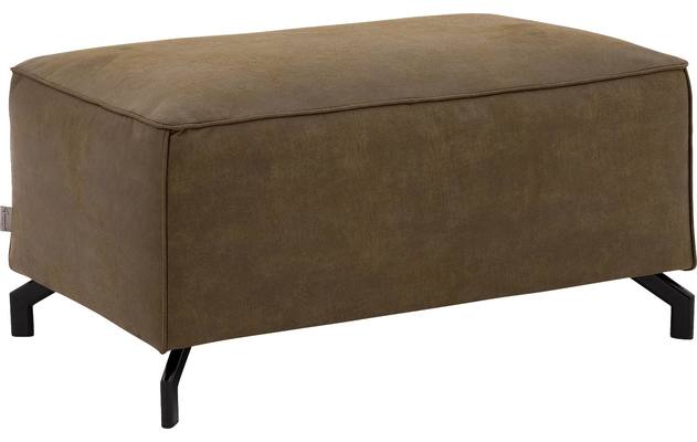 Goossens voetenbank calvin groen micro leer - 8190107-626-02