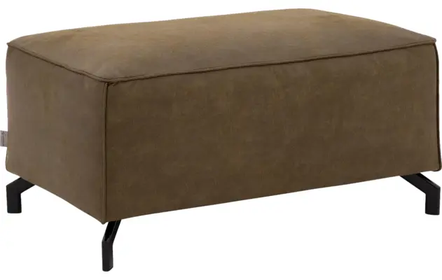 Goossens voetenbank calvin groen micro leer - 8190107-626-02