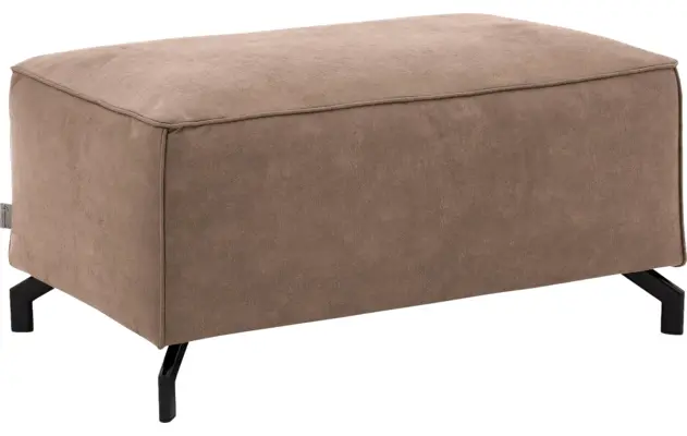 Goossens voetenbank calvin bruin micro leer - 8190107-627-02