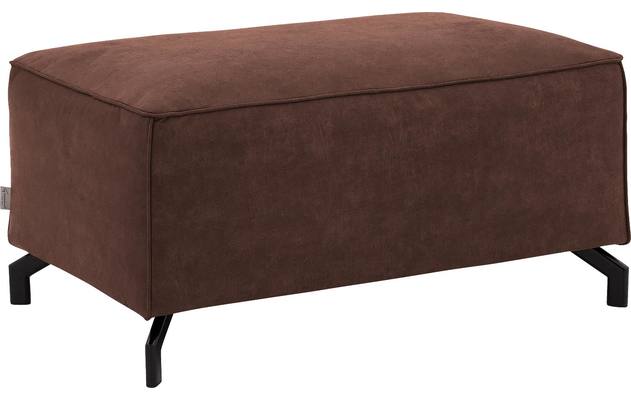 Goossens voetenbank calvin bruin micro leer - 8190107-631-02