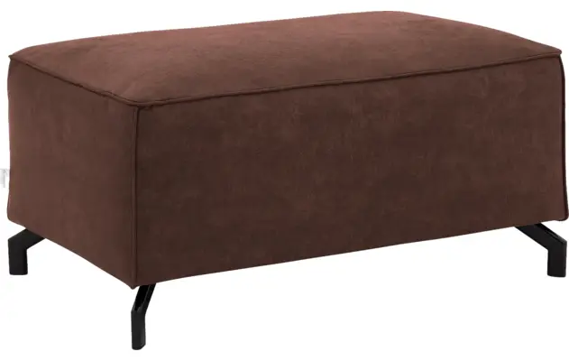Goossens voetenbank calvin bruin micro leer - 8190107-631-02