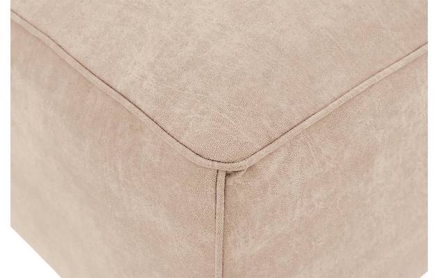 Goossens voetenbank calvin beige micro leer - 8190107-637-03
