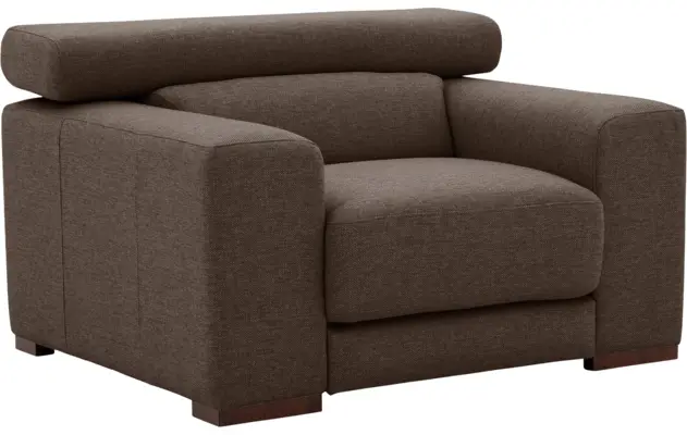 Goossens fauteuil nora bruin stof - 8190118-211-04
