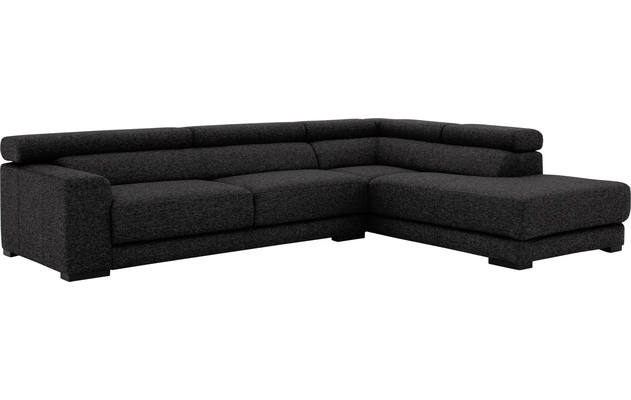 Goossens hoeksalon nora grijs stof - 8190123-204-04