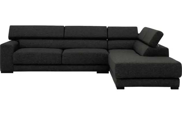 Goossens hoeksalon nora grijs stof - 8190123-205-02