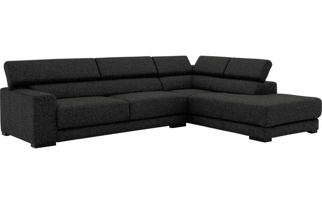 Goossens hoeksalon nora grijs stof - 8190123-205-03