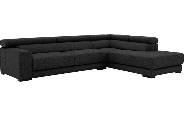 Goossens hoeksalon nora grijs stof - 8190123-205-04