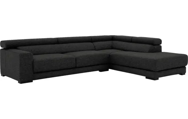Goossens hoeksalon nora grijs stof - 8190123-205-04