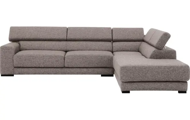 Goossens hoeksalon nora grijs stof - 8190123-208-02