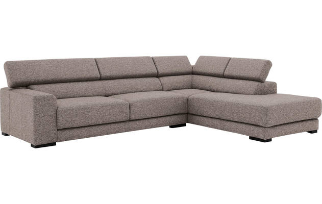 Goossens hoeksalon nora grijs stof - 8190123-208-03
