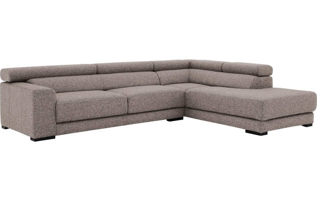 Goossens hoeksalon nora grijs stof - 8190123-208-04