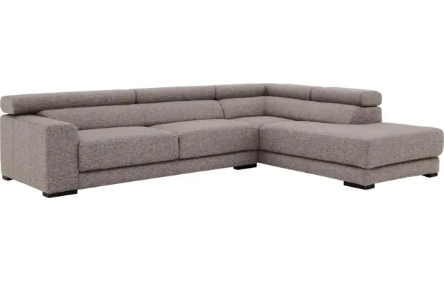 Goossens hoeksalon nora grijs stof - 8190123-208-04