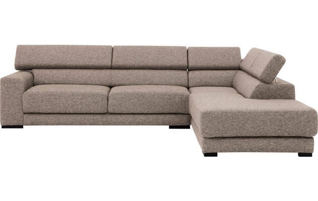 Goossens hoeksalon nora beige stof - 8190123-209-02