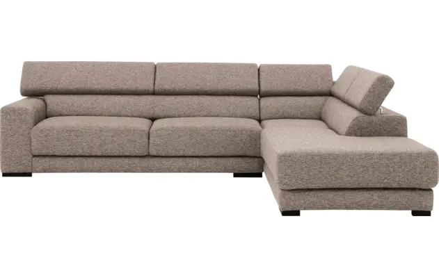 Goossens hoeksalon nora beige stof - 8190123-209-02
