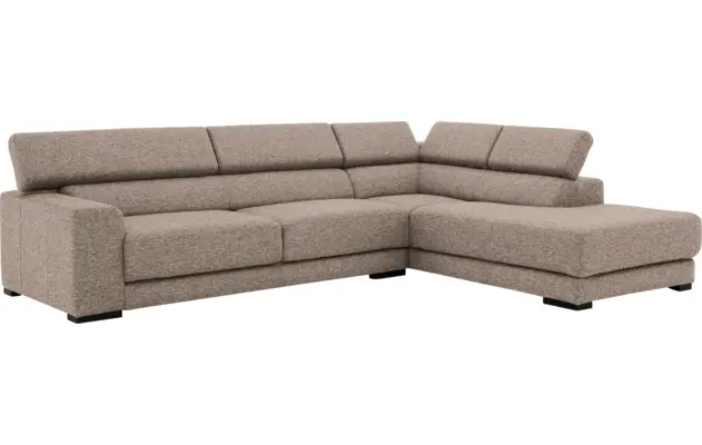 Goossens hoeksalon nora beige stof - 8190123-209-03