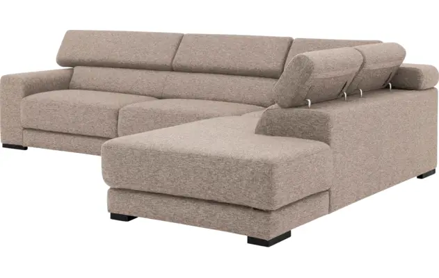 Goossens hoeksalon nora beige stof - 8190123-209-08