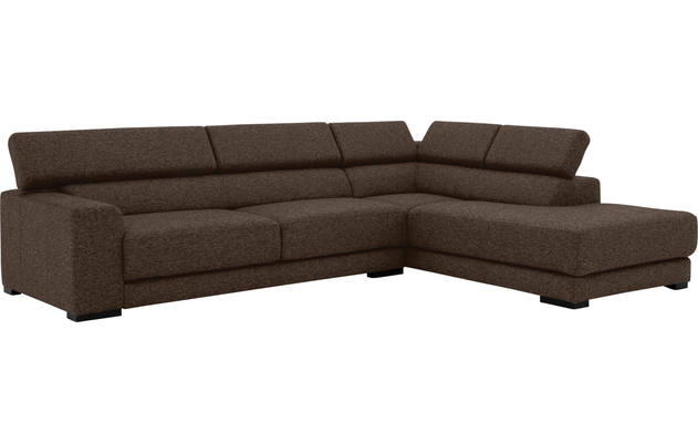 Goossens hoeksalon nora bruin stof - 8190123-211-03