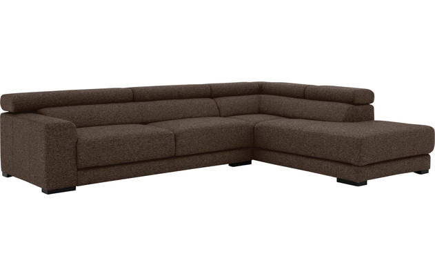 Goossens hoeksalon nora bruin stof - 8190123-211-04