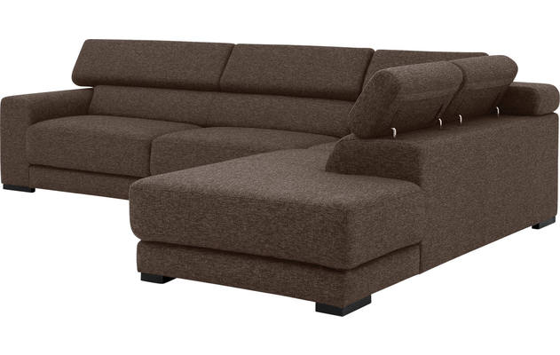 Goossens hoeksalon nora bruin stof - 8190123-211-08