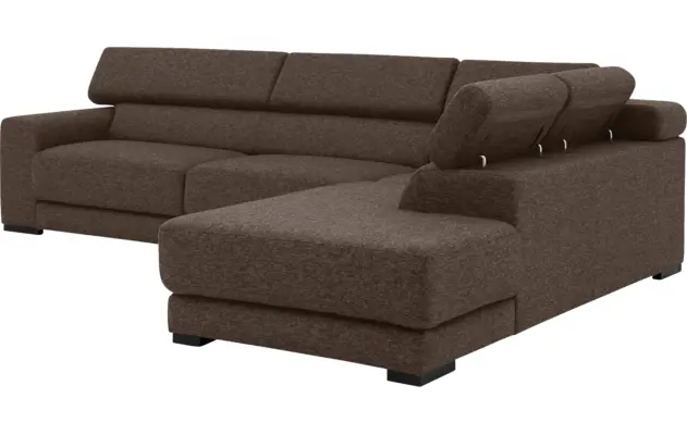 Goossens hoeksalon nora bruin stof - 8190123-211-08