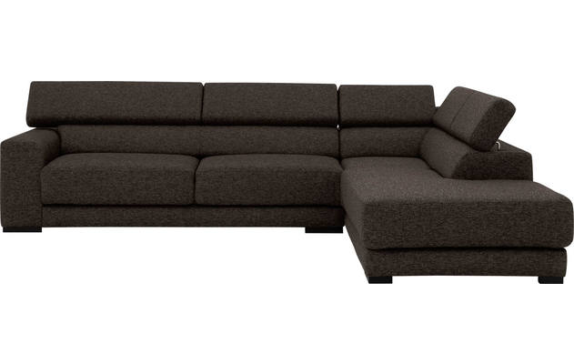 Goossens hoeksalon nora bruin stof - 8190123-213-02