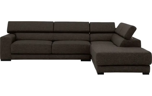 Goossens hoeksalon nora bruin stof - 8190123-213-02