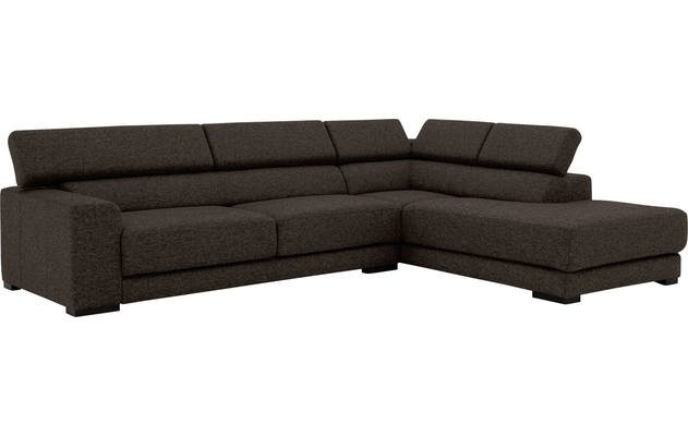 Goossens hoeksalon nora bruin stof - 8190123-213-03