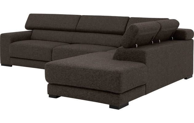 Goossens hoeksalon nora bruin stof - 8190123-213-08
