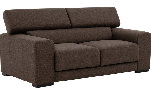 Goossens zitbank nora bruin stof - 8190154-211-02