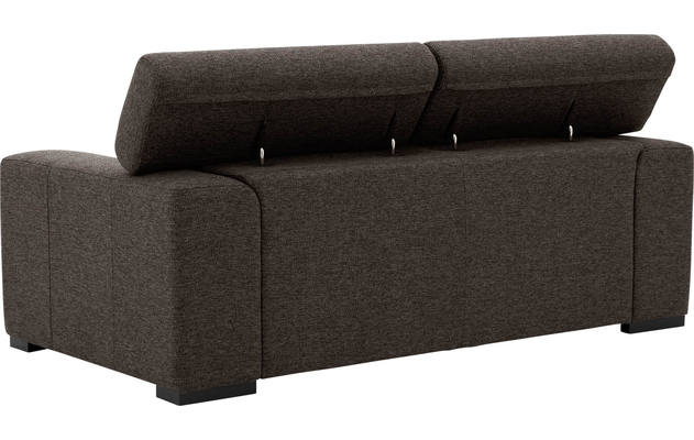 Goossens zitbank nora bruin stof - 8190154-213-05
