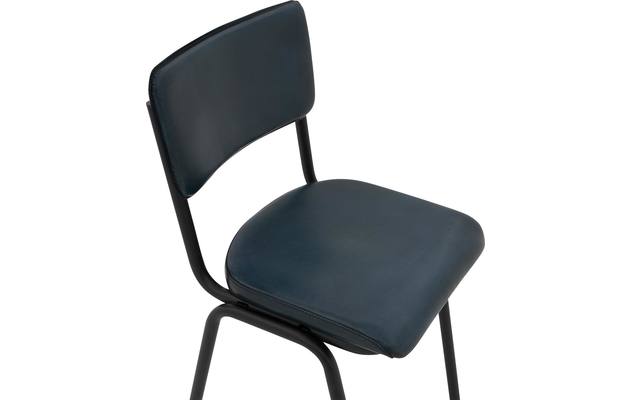 Goossens eetkamerstoel chaplin blauw leer - 8190169-05