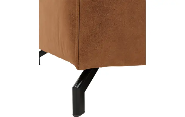 Goossens zitbank calvin bruin micro leer - 8190314-633-03