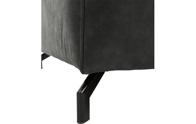 Goossens zitbank calvin grijs micro leer - 8190315-635-03