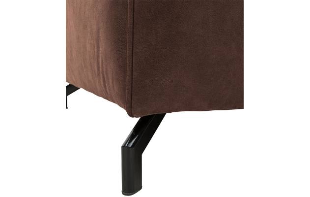 Goossens zitbank calvin bruin micro leer - 8190316-631-03