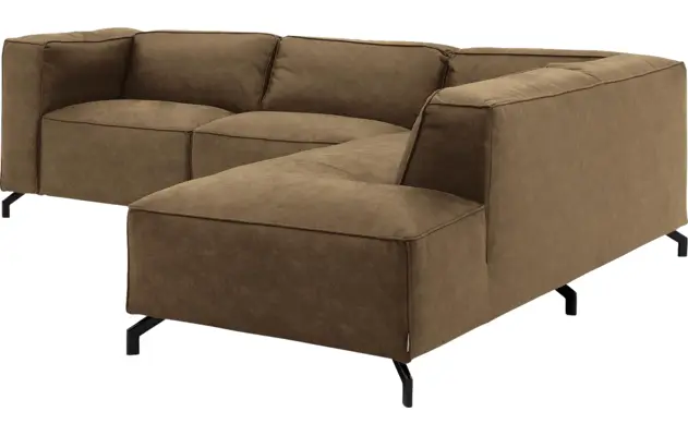 Goossens hoeksalon calvin groen micro leer - 8190317-626-03-gespiegeld